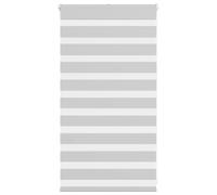 vidaXL Zebra Blind Light Grey 90x100 cm Fabric Width 85.9 cm Polyester, Grey