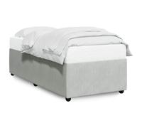 (light grey, 90 x 200 cm) vidaXL Bed Frame Home Bed Base Mattress Foundation Dark Grey 80x200 cm Velvet