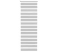vidaXL Zebra Blind Light Grey 90x200 cm Fabric Width 85.9 cm Polyester