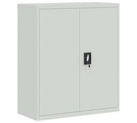 (light grey, 90 x 40 x 105 cm) vidaXL Office Cabinet Steel Filing Storage File Cabinet Cupboard Under Desk