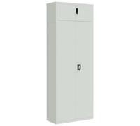 (light grey, 90 x 40 x 240 cm) vidaXL File Cabinet Storage Cabinet Office Filing Cabinet Storage Unit Steel