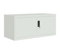 (light grey, 90 x 40 x 40 cm) vidaXL Office Cabinet Steel Filing Storage File Cabinet Cupboard Under Desk