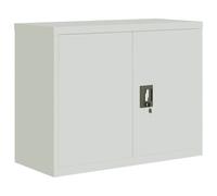 (light grey, 90 x 40 x 70 cm) vidaXL Office Cabinet Steel Filing Storage File Cabinet Cupboard Under Desk