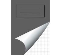 Light Grey A4 School Exercise Book Squared 10mm Graph Grid Paper Workbook Supplies Maths: For Students, Kids, College, Office and Home Use