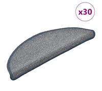 (light grey and blue, 56 x 17 x 3 cm/ 30 pcs) vidaXL Carpet Stair Treads Dark Green Stair Step Rug Protection Home Decor