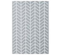 vidaXL Grey Outdoor Carpet PP Rug - UV-Resistant, Reversible Patio/Terrace Mat, 160x230 cm, Lightweight & Portable, Easy Clean, Indoor/Outdoor Use
