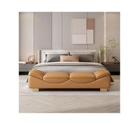 Light Grey Bed Stool - Luxury Bedroom Bench & Shoe Storage - Elegant Accent Chair & Large Sofa Bed for Living Room