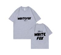 (Light Grey [Black Label], XXXL) Unisex Fashion Casual Short Sleeve T-Shirt, Independent Site Brand Logo Printed Cotton T-Shirt