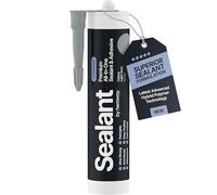 Hemway - Construction All-In-One Hybrid Polymer Sealant & Adhesive - Light Grey | Anti-Mould, Waterproof & Paintable | 300 ml