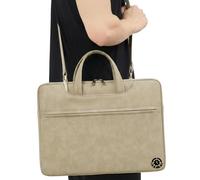 Light Grey Durable Laptop Shoulder Bag 13-14 Inch ONLY MacBook Pro 13 Intel M1 HP EliteBook 840 G7 G8 G9 Lenovo Yoga 7i 9i ThinkPad X13 T14 ASUS Chromebook Flip C434 Shockproof Professional