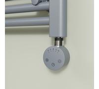 Light Grey electriQ 1000W Smart Wi-Fi Thermostatic Heating Element for Electric & Dual-Fuel Radiators and Towel Rails P