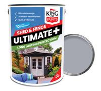 Light Grey Fence Paint King Of Paints Goose Grey 5Litres