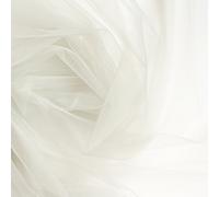 Light Grey Fine Tulle Fabric 300cm Wide - Sold by The metre - net Suitable for Prom, Underskirt, Veil, Pleating & Ruching