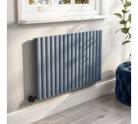 Light Grey Horizontal Smart Electric Radiator with Wi-Fi Thermostat - 1200W - H600xW1003mm - Bathroom Safe
