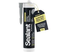 Light Grey Kitchen & Bathroom Sealant & Adhesive Hybrid Polymer | Superior to Bathroom Silicone Sealant | Waterproof, Odourless, Anti-Mould | Ideal For Kitchen & Around Bath & Shower - 300 ml 1 Pack
