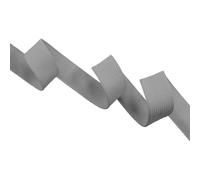 Light Grey Knitted Flat Elastic Tape - 5 Metres x 25 mm / 1" Wide - Strong Elastic Band for Sewing, Dressmaking, Waistbands, Tracksuits, Personal Underwear & Crafts