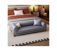 Light Grey Leather Bedside Table for Bedroom Clothing Store or Dressing Room Medium-Sized Comfortable Nightstand with Stylish Design and Finish