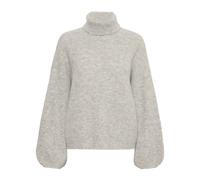 Light Grey Melange Rollneck Jumper - female - Gestuz - Turtlenecks - Gray - 2XS - Knitwear 2XS