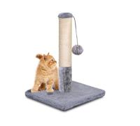Light Grey Multi-Level Cat Climbing Tower with Ladder - Stable Cat Scratch Post & Play House for Kitty & Kitten - 28 * 28 * 37cm