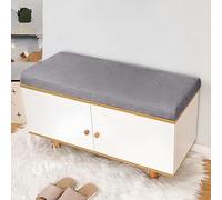 Light Grey Outdoor Garden Bench Cush 59x146 cm s MemoFoam with NonSlip Bottom ered IndoorOutdoor Seat Cush for Patio Bay Window table Resilience