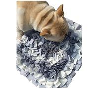 Light Grey,Square,50x50cm Large Size,Washable Anti Slip,Big Tough for Large Dog Feeding mat, Food Puzzles, Sniffing Foraging Snuffle mat