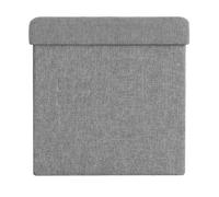 Light Grey Storage Ottoman