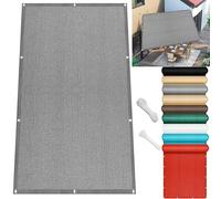 Light Grey Sun Sail 250x360 cm Balcony with Eyelets UV & Wind Protection Tear Resistant Awning for Garden Patio Outdoor Use Sold by the Metre