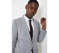 Light Grey Tailored Fit Essential Suit Jacket Burton Grey 46R