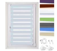 Light Grey Thermal Blackout Roller Blind 90x130 cm - UV Protection Dim-Out Lightweight Ideal for Bedrooms & Living Rooms Energy Efficient Multiple Color Options Available