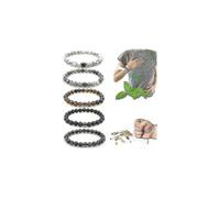 (Light Grey) Triple Protection Smoking Cessation Bracelets 8mm Magnet Anti Smoke Bracelet Therapy Lung Detox Bracelet Bring Back The Healthy Lungs Smoking Cessatio