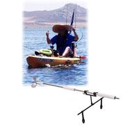 Light Grey Trolling Motor for Fishing Boats, Kayaks & Jon Boats - Portable Handheld Drill Propeller with Clamp & Mount, Steerable Transom-Mounted Engine (Small)