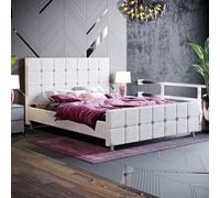 (Light Grey Velvet, King Size) Valentina Velvet Upholstered Fabric Bed Frame UKFR