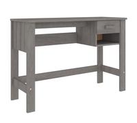 (light grey) vidaXL Desk Solid Wood Pine Home Working Writing Computer Table Multi Colours