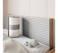 Light Grey Wall Padding - 3D Self-Adhesive Anti-Collision Panels for DIY Headboards, Bedroom, Playroom & Corner Decor (20cm/7.9in, 1 Piece)