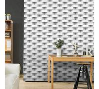 Muriva White Brick Brick Effect Embossed Wallpaper