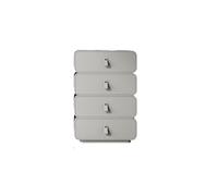 Light Grey Wooden Drawer Chest - 6-Drawer Storage Cabinet for Bedroom & Living Room Stylish Cupboard Unit Durable & Space-Saving Furniture (60x40x95cm)
