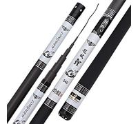 Light Hard Carbon Fiber Hand Fishing Pole, Extra Long High Carbon Fiber Telescopic Power Hand Pole Fishing Rod 3.6M-10M Freshwater Feeder Rod Stick Spare Tip(8m)