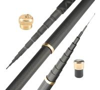 Light Hard Carbon Fiber Hand Fishing Pole, Super Light Hard Carbon Fiber Hand Fishing Pole Telescopic Fishing Rod 2.7M 3.6M 3.9M 4.5M 5.4M 6.30M 7.2M 8M 9M 10M Stream Rod(4.5m)
