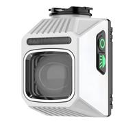 Light Headlight, 656 Ft Visibility, Anti-Glare Mountain Road Light, Aluminum Alloy, Night Riding, Gray & White