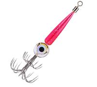 Light Hook Bait | LED Fishing Bait with Double Hooks | Bright Red Light Squid Jig for Octopus and Sea Fishing | Bait with Umbrella Hook