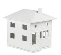 Räder Light House Tower Candle Holder, White, Ceramic