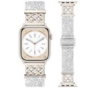 Light House Elastic Bling Nylon Strap Compatible with Apple Watch Strap 42mm(Series 11 10) 41mm 40mm 38mm, Dressy Starlight Celtic Knot Nylon Strap for Apple Watch Series 11 10 9 8 7 Se 6 5 4 3 2 1