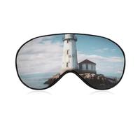 Light House Eye Mask, Side Sleeping Mask Light Blindfold Sleeping Mask Nose Pad and Elastic Band for Children Women and Men