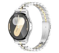 Light House Metal Strap Compatible with Galaxy Watch 7 FE 6 5 4 40mm 44mm/5 Pro 45mm, Galaxy Watch Active 2 40/44mm, Stylish Slim Band for Watch 6 Classic 43/47mm, 4 Classic 42/46mm, for Women Men