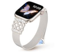 Light House Milanese Loop for Apple Watch Straps 49mm 46mm 45mm 44mm 42mm(Series3 2 1), Magnetic Stainless Steel Celtic Knot iWatch Strap for Series 11 10 9 8 7 6 5 4 3 2 1 Ultra/SE3, Starlight