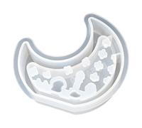 Light House Moon Shape Silicone Holder Molds for Stand Tealight Holder Home Decoration Epoxy Resin Molds Moon Silicone for Soap
