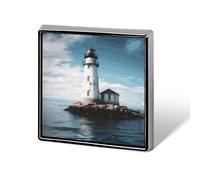 Light House Ocean Backpack Pin Cute Brooch Decoration Brooches for Women Mens Lapel Pins for Suits Fashion Button Badges for Hat Backpacks Purses Jackets Shirt Suit Lapels-Square