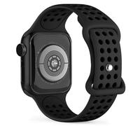 Light House Soft Silicone Apple Watch Straps Compatible with Series 11 10 42mm, 41mm 40mm 38mm, Waterproof Breathable Sport Strap for iWatch Series 11 10 9 8 7 6 5 4 3 SE 2 1, for Women Men, Black