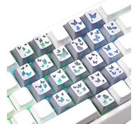 Light In Dark Butterfly Heart Planky Cap Permanently Run Night Use Made of Backlit Key Cap