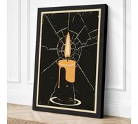 Light in Darkness Minimalist Canvas Wall Art Print 30x20 Inch (76 x 51 cm)